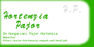 hortenzia pajor business card